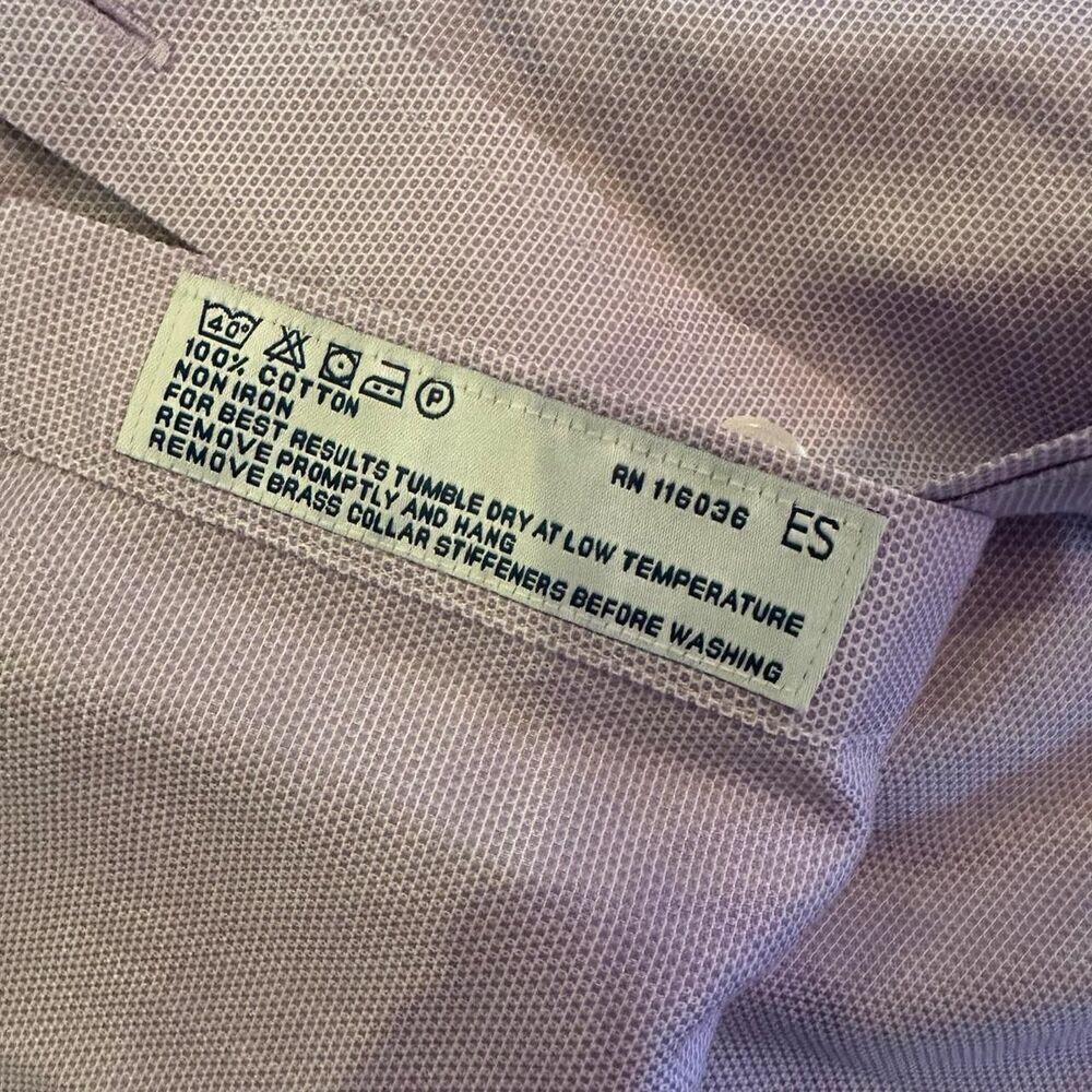 Charles-tyrwhitt Men's Purple and Blue Shirt - Picture 7 of 7